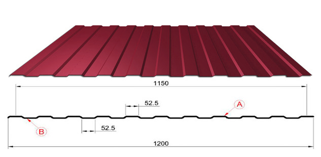 Профнастил вишневый RAL 3005 С-8 купить недорого в Москве