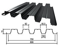 Профнастил НС-75 0.7x750x6000 купить недорого в Москве